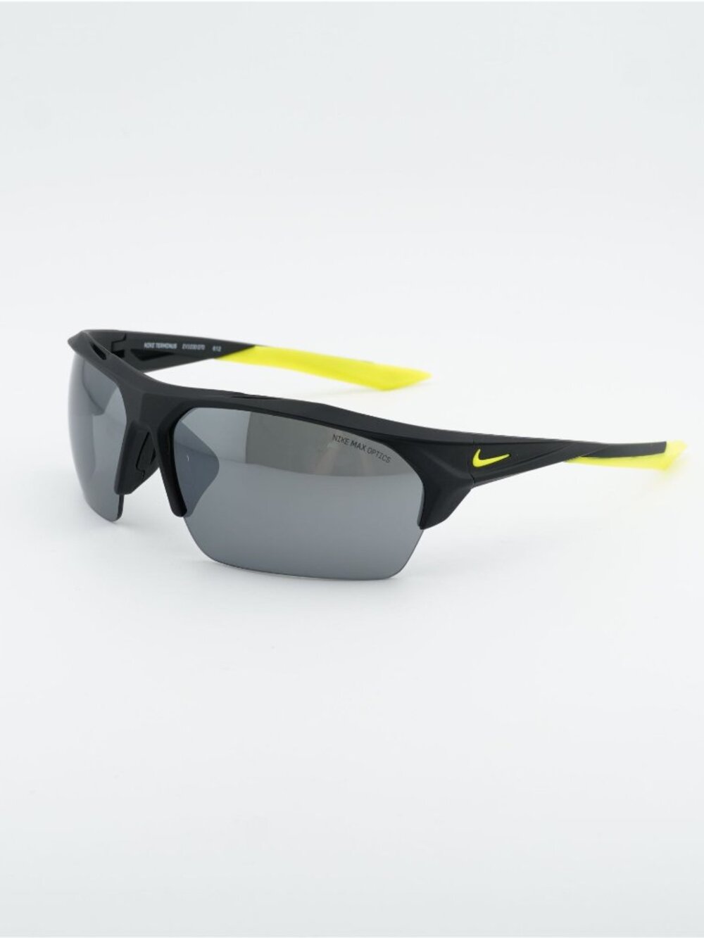 NIKE TERMINUS EV1030 070 Sunglasses Black Rectangle Frame, Grey Lenses